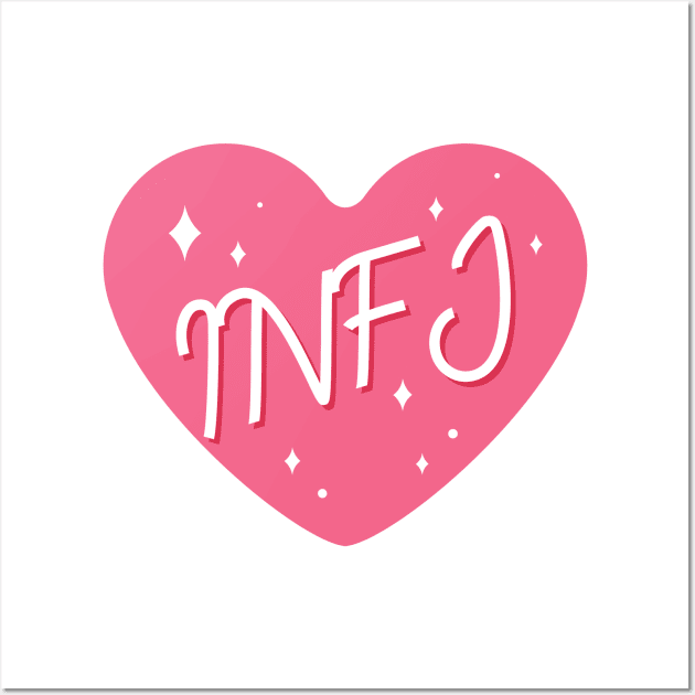 INFJ personality typography Wall Art by Oricca